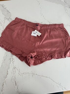 NWT ‼️ American Eagle Outfitters Linen-Blend Ruffle Short - XXL